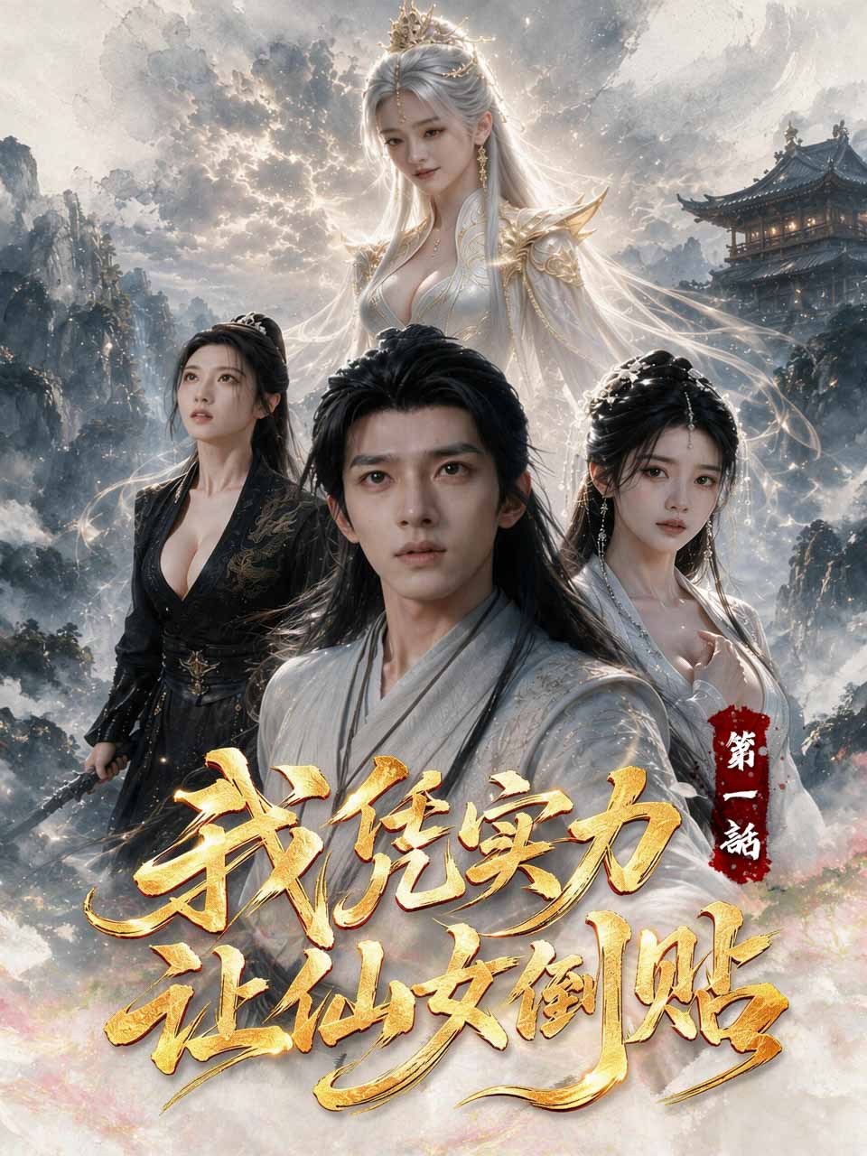 短剧海报：我凭实力让仙女倒贴